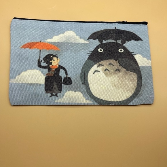 Accessories - Mary Poppins Totoro Mashup Cosmetic/Pencil Case, Cream, NWOT, For Bundles Only